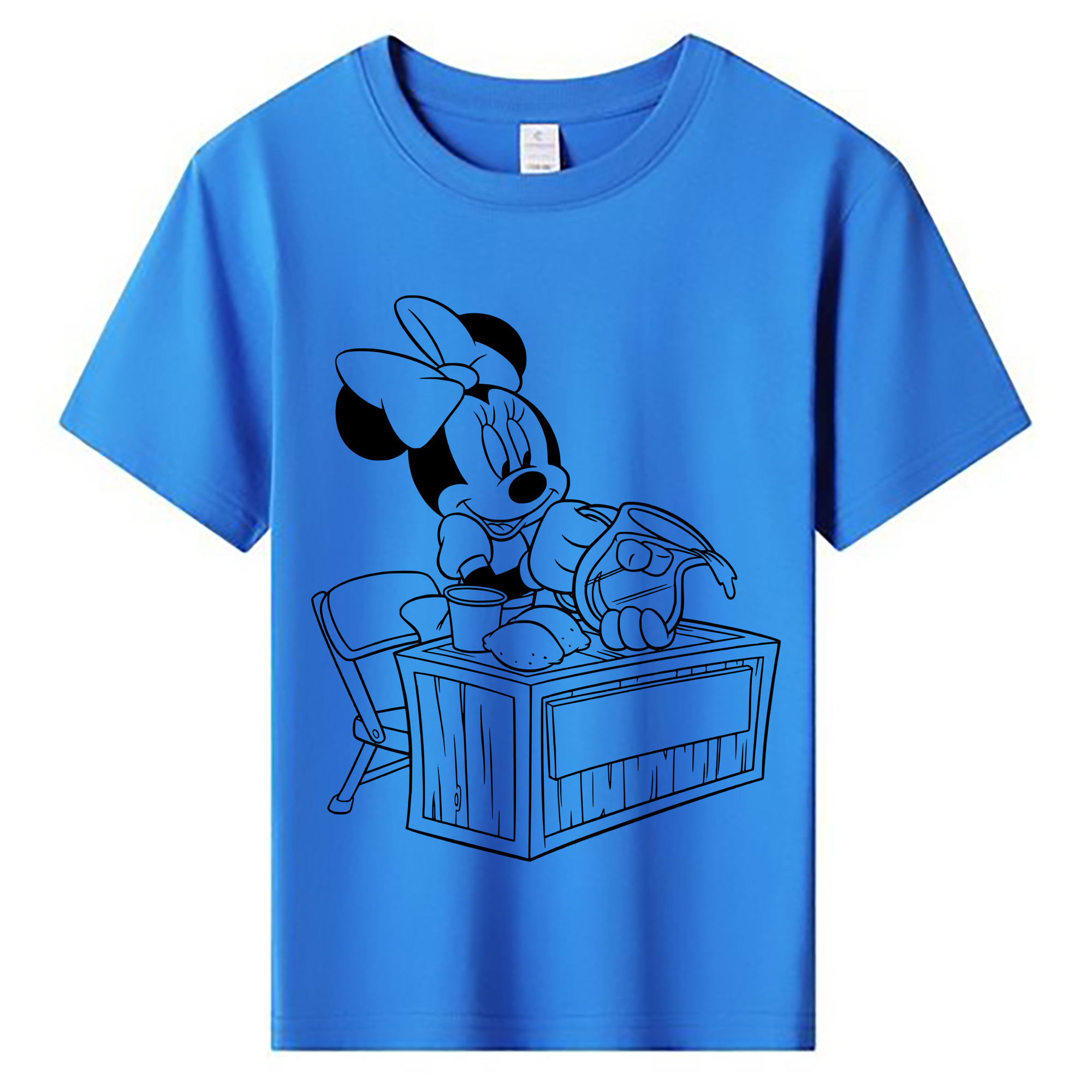 ミッキーマウス Mickey Mouse 綿100％キッズTシャツ（フロントプリント）